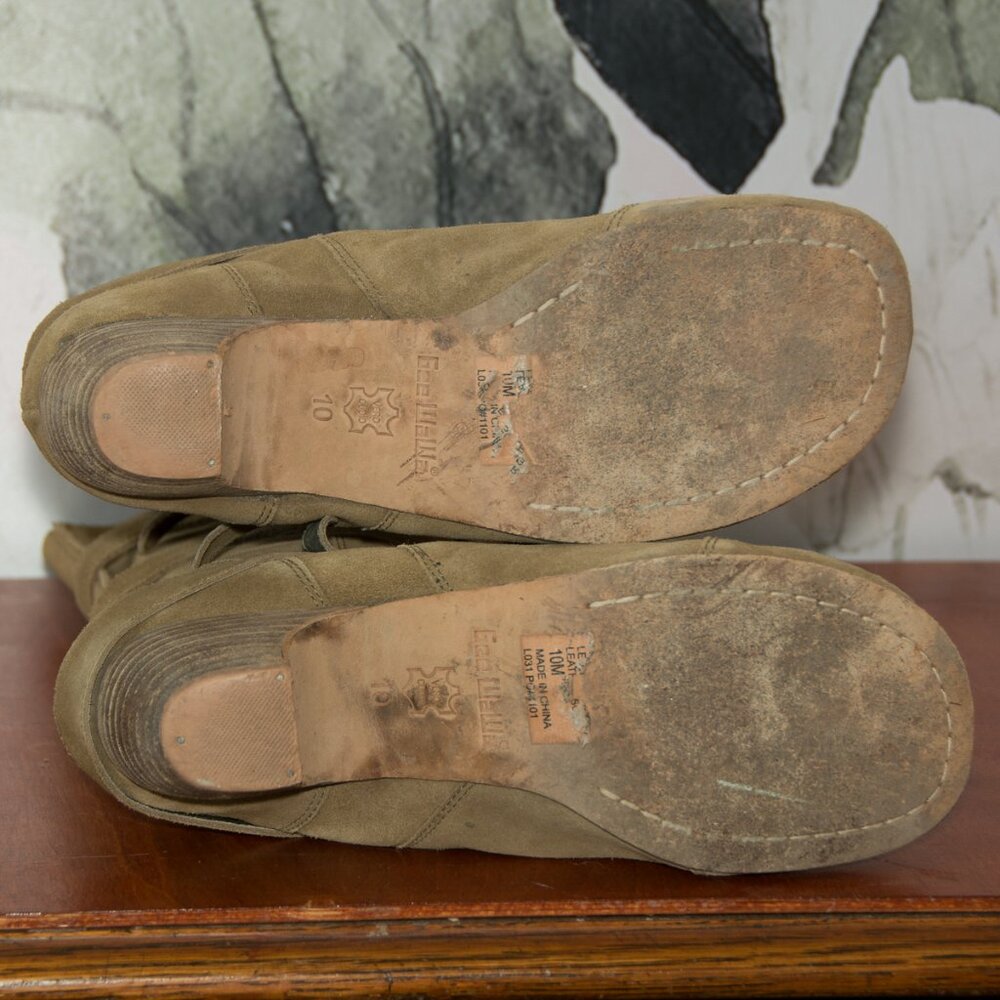 GeeWaWa Suede Low Heeled Buckle Strap Boots 10 - Picture 3 of 7